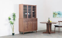 旭川家具&nbsp;MUKU工房オリジナル&nbsp;ジャム&nbsp;カップボード&nbsp;120&nbsp;ウォールナット_04905