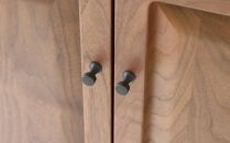 旭川家具&nbsp;MUKU工房オリジナル&nbsp;ジャム&nbsp;カップボード&nbsp;80&nbsp;ウォールナット_04907