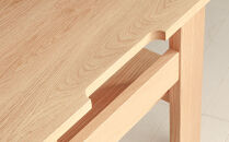 旭川家具 MUKU工房オリジナル ノキ サイドテーブル 北海道ナラ_04910