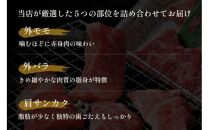 651.【和牛セレブ】鳥取和牛5種焼肉食べ比べ 350g ※着日指定不可【鳥取和牛 和牛 焼肉 食べ比べ セット 化粧箱 ギフト 鳥取県 北栄町 おすすめ 人気】