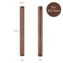 木製しおり バンドタイプ パープルハート 2本セット リボン ブックマーカー ブック カバー かわいい おしゃれ デザイン 日本製 本 読書 雑誌 手帳  ウォールナット 木 レザー 革 ハンドメイド 文房具 ギフト  誕生日 シンプル 高級  父の日 母の日 kitoen