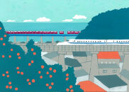 ポストカード８枚セット【絵はがきセット 小田原 100x148mm 風景絵はがき 8枚セット 風景 やわらかい やわらか描写 アート作品 屋内装飾 神奈川県 小田原市 】