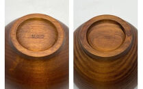 めいぼく椀テッラ小 2樹種セット(ブナ・サクラ)【めいぼく椀テッラ  10.5φ×6cm 手作り ウレタン塗装 国産天然木 おしゃれ プレゼント 記念 お祝い お椀 神奈川県 小田原市 】