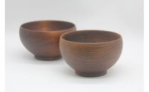 めいぼく椀テッラ大 2樹種セット(ブナ・サクラ)【めいぼく椀テッラ 13.0φ×7.4cm 手作り ウレタン塗装 国産天然木 おしゃれ プレゼント 記念 お祝い 夫婦 神奈川県 小田原市 】