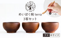 【期間限定！試供品木製スプーン付き！】めいぼく椀テッラ中&nbsp;ブナ　3客セット【お椀&nbsp;めいぼく椀テッラ&nbsp;φ11.5×6.8cm&nbsp;手作り&nbsp;ウレタン塗装&nbsp;国産天然木&nbsp;おしゃれ&nbsp;プレゼント&nbsp;記念&nbsp;お祝い&nbsp;夫婦&nbsp;神奈川県&nbsp;小田原市&nbsp;】