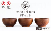 めいぼく椀テッラ中&nbsp;ブナ　3客セット【お椀&nbsp;めいぼく椀テッラ&nbsp;φ11.5×6.8cm&nbsp;手作り&nbsp;ウレタン塗装&nbsp;国産天然木&nbsp;おしゃれ&nbsp;プレゼント&nbsp;記念&nbsp;お祝い&nbsp;夫婦&nbsp;神奈川県&nbsp;小田原市&nbsp;】