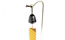 砂張 吊鐘風鈴 寄木短冊付き 鋳物掛台セット【寄木短冊 風鈴 鋳物掛台 銅合金 寄木細工 小田原伝統工芸 コラボ商品 青銅 室町時代から受け継ぐ 伝統 小田原市伝統 神奈川県 小田原市 】