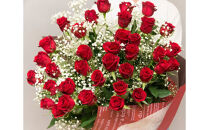 赤バラの花束 36本「ロマンチックな瞬間」