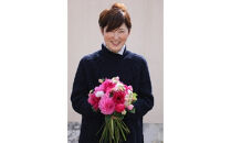 季節の花束と花瓶のセット　Sサイズ