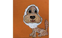 アーティストが『愛しいペットのポートレート』描きますサムホールサイズ スクエア 227×227mm【アート サムホールサイズ　油絵 横井山泰 美術 作家  227×227mm スクエア 神奈川県 小田原市 】