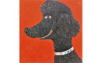 アーティストが『愛しいペットのポートレート』描きます 6号サイズ スクエア 410×410mm【アート 6号サイズ　油絵 横井山泰 美術 作家 410×318mm スクエア 神奈川県 小田原市 】