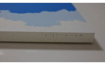 原画【また会いましょう】オリジナル風景画　キャンバス&nbsp;ペインティング　小田原出身在住イラストレーターの作品　心象風景　子供の頃見た風景　海　空　山