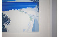 【未来のために】小説付き　直筆サイン入り　額付きジークレープリント　小田原にある景色　心象風景　片田舎の風景　子供の頃に見た風景　海　空　山