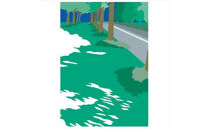 【その先の向こう側】直筆サイン入り　額付きジークレープリント　小田原にある景色　心象風景　片田舎の風景　子供の頃に見た風景　海　空　山