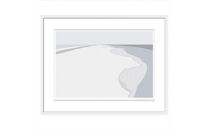 【どこまでも広く】直筆サイン入り　額付きジークレープリント　小田原にある景色　心象風景　片田舎の風景　子供の頃に見た風景　海　空　山