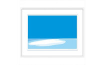 【戻らない時間】直筆サイン入り　額付きジークレープリント　小田原にある景色　心象風景　片田舎の風景　子供の頃に見た風景　海　空　山