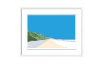 【小さな約束】直筆サイン入り　額付きジークレープリント　小田原にある景色　心象風景　片田舎の風景　子供の頃に見た風景　海　空　山