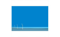 【花が咲く】直筆サイン入り　額付きジークレープリント　小田原にある景色　心象風景　片田舎の風景　子供の頃に見た風景　海　空　山