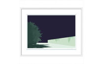 【何も思い出さなくてもいいのかもしれない】直筆サイン入り　額付きジークレープリント　小田原にある景色　心象風景　片田舎の風景　子供の頃に見た風景　海　空　山