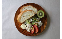 漆 仁取皿 (ニトリ皿) ケヤキΦ24cm　【お皿 グッドデザイン賞受賞 木 雑貨 食器 プレゼント おしゃれ 日本製 神奈川県小田原市】