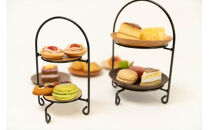 めいめい皿とスタンドセット　桜/楓【木 雑貨 食器 ティータイム プレゼント アクセサリースタンド 日本製 神奈川県小田原市】