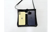 鹿の角ボタンのサコッシュ(ブラック)【&nbsp;神奈川県&nbsp;小田原市&nbsp;】