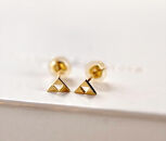 小田原北條　三つ鱗ピアス（スタッド小ペア）【&nbsp;ジュエリー&nbsp;アクセサリー&nbsp;神奈川県&nbsp;小田原市&nbsp;】