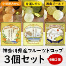 【小田原の柑橘果汁を使ったドロップ3種類セット】口に入れるとフルーツの香りが広がるドロップ。【 ドロップ 神奈川県 小田原市 】