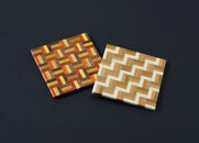 【箱根寄木細工　無垢四角コースター2枚セット　3積層】【 コースター 神奈川県 小田原市 】