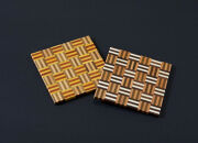 【箱根寄木細工　無垢四角コースター2枚セット　5積層】【 コースター 神奈川県 小田原市 】