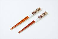 【箱根寄木細工 茶 夫婦箸】【 夫婦箸 神奈川県 小田原市 】