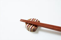 【箱根寄木細工　箸置き付き夫婦箸】【 夫婦箸 神奈川県 小田原市 】