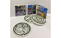 マンホールデザイン珪藻土コースター&nbsp;3枚セット【&nbsp;マンホール&nbsp;小田原マンホール&nbsp;小田原巡り&nbsp;マンホールモチーフ&nbsp;神奈川県&nbsp;小田原市&nbsp;】