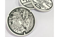 マンホールデザイン珪藻土コースター&nbsp;3枚セット【&nbsp;マンホール&nbsp;小田原マンホール&nbsp;小田原巡り&nbsp;マンホールモチーフ&nbsp;神奈川県&nbsp;小田原市&nbsp;】
