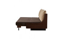 ソファベッド&nbsp;セミダブル&nbsp;幅180cm&nbsp;フォース&nbsp;Exごろ寝ソファ&nbsp;ごろ寝ソファ&nbsp;＜04.ブラウン×ブラウン(ベージュ)＞&nbsp;【モーブル／大川家具】