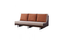 ソファベッド&nbsp;セミダブル&nbsp;幅200cm&nbsp;フォース&nbsp;Exごろ寝ソファ&nbsp;ごろ寝ソファ&nbsp;＜03.ブラウン×ベージュ(オレンジ)＞&nbsp;【モーブル／大川家具】