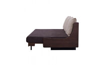 ソファベッド&nbsp;セミダブル&nbsp;幅200cm&nbsp;フォース&nbsp;Exごろ寝ソファ&nbsp;ごろ寝ソファ&nbsp;＜04.ブラウン×ブラウン(ベージュ)＞&nbsp;【モーブル／大川家具】