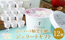 ジェラート騎士が贈る　ジェラートギフト12個セット【菓子 アイス ヨーグルト ジェラート スイーツ デザート 乳製品 仙台 ギフト グルメ 高級 甘味 贈り物 プレゼント クリーミー】