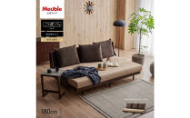 ソファベッド&nbsp;セミダブル&nbsp;幅180cm&nbsp;フォース&nbsp;Exごろ寝ソファ&nbsp;ごろ寝ソファ&nbsp;＜06.&nbsp;ブラウン×ベージュ(ブラウン)＞&nbsp;【モーブル／大川家具】