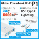 (福岡市)10000ｍAh モバイルバッテリー P1 [多機能搭載]