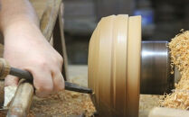 Zelkova バルク　8寸【お皿 キッチン用品 食器 雑貨 日用品 φ24cm×高さ3cm 木製食器 国産ケヤキ  工芸品 職人の手作り おしゃれ食器 神奈川県 小田原市 】