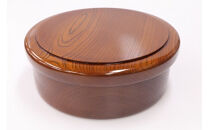 小田原漆器　1尺1寸茶ビツ【漆塗り 国産天然木 おしゃれ プレゼント 記念 お祝い ふっくらとしたデザイン 木製食器 日用品 キッチン用品 木製 直径350mm×高さ129mm 小田原漆器 神奈川県 小田原市 】