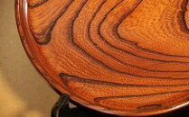 小田原漆器　7寸薄盆【漆塗り 国産天然木 おしゃれ プレゼント 記念 お祝い ふっくらとしたデザイン 木製食器 日用品 キッチン用品 木製 直径205mm×高さ23mm 小田原漆器 神奈川県 小田原市 】