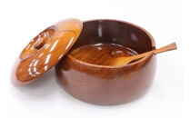 小田原漆器　8寸飯【漆塗り 国産天然木 おしゃれ プレゼント 記念 お祝い ふっくらとしたデザイン 木製食器 日用品 キッチン用品 木製 直径230mm×高さ125mm 小田原漆器 神奈川県 小田原市 】