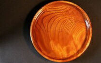 小田原漆器　９寸茶盆【漆塗り 国産天然木 おしゃれ プレゼント 記念 お祝い ふっくらとしたデザイン 木製食器 日用品 キッチン用品 木製 直径264mm×高さ42mm 小田原漆器 神奈川県 小田原市 】