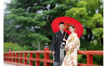 小田原城フォトウェディング（60分撮影・衣装・美容・写真データ付き）【小田原 出張撮影 60分 撮影データ 写真データ 写真 カメラマン 同行撮影 時間内撮影し放題　小田原城 結婚 結婚写真 神奈川県 小田原市 】