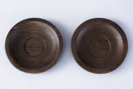 ナラのソーサー&nbsp;2枚セット&nbsp;【&nbsp;食器&nbsp;神奈川県小田原市】