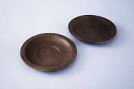 ナラのソーサー&nbsp;2枚セット&nbsp;【&nbsp;食器&nbsp;神奈川県小田原市】