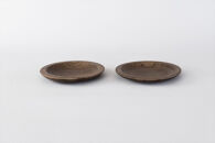 ナラの小皿&nbsp;2枚セット&nbsp;【&nbsp;食器&nbsp;神奈川県小田原市】