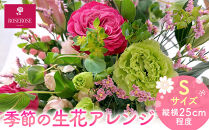 季節の生花アレンジ　Sサイズ&nbsp;【&nbsp;フラワー&nbsp;アレンジメント&nbsp;お花&nbsp;ギフト&nbsp;プレゼント&nbsp;贈り物&nbsp;誕生日&nbsp;お祝い&nbsp;神奈川県&nbsp;小田原市&nbsp;】